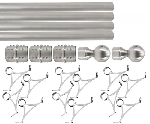 Kit de soporte de riel de pie de montaje en barra combinada - Tubo de acero inoxidable con cepillo OD de 2" - Imagen 30 de 34