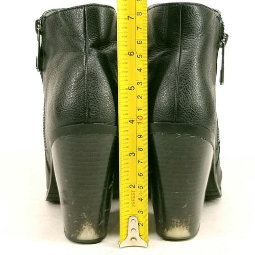Women's Ankle Boots Size 9 Black Synthetic Leather Side Zip Call It Spring - Picture 5 of 12