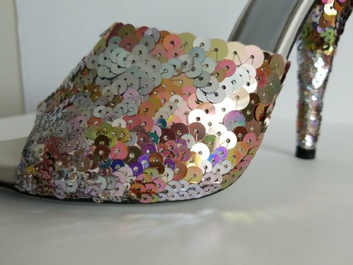 MIU MIU ICONIC MULTI COLOR PALETTS MULES WEDDING SANDALS SLIDES 39 I LOVE SHOES - Picture 5 of 8