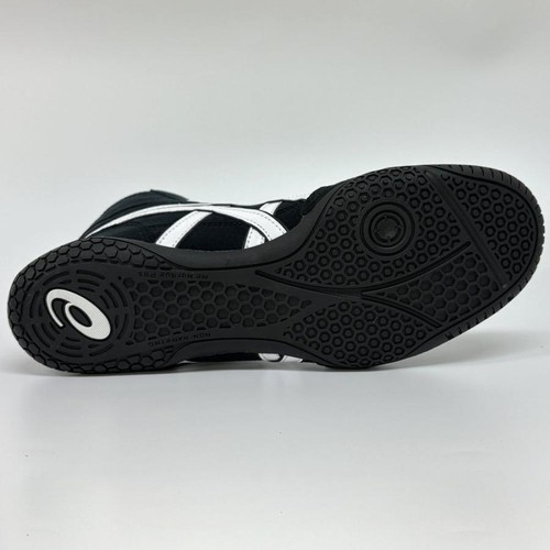 Zapatos de Lucha Asics 1083A001 EX-EO Pedido Especial Negro X Blanco Borde Negro Nuevos - Imagen 13 de 20