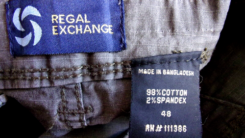 NWT - Men's Cargo Shorts by Regal Exchange, 2% Spandex Stretch, Men's 48 x 10 - Picture 4 of 11