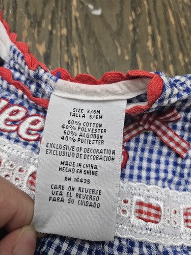 Cradle Togs Baby Dress 3/6 Months Sweet Cherry  - Picture 2 of 10