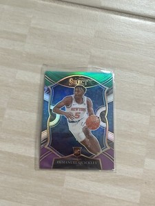2020-21 Panini Select - Concourse Immanuel Quickley #85 Green White Purple Prizm