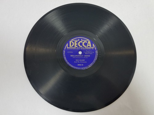 Bob Crosby Oh! You Crazy Moon / Melancholy Mood 78 RPM Record Decca 2652 - Picture 4 of 4