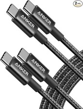 Anker USB C to USB C Cable, Type C 60W Fast Charging Cable(6FT, 2Pack)for Iphone