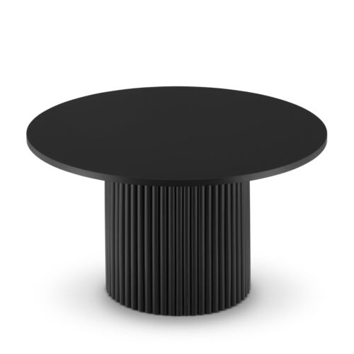 Couchtisch Rund HANDGEMACHT Beistelltisch Sofatisch Kaffeetisch Geriffelt Tisch - Bild 7 von 14