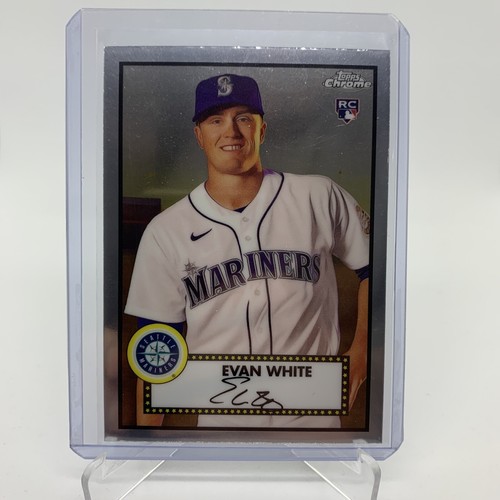 Topps 2021 cromo platino aniversario radiocontrol Evan blanco - Imagen 1 de 2