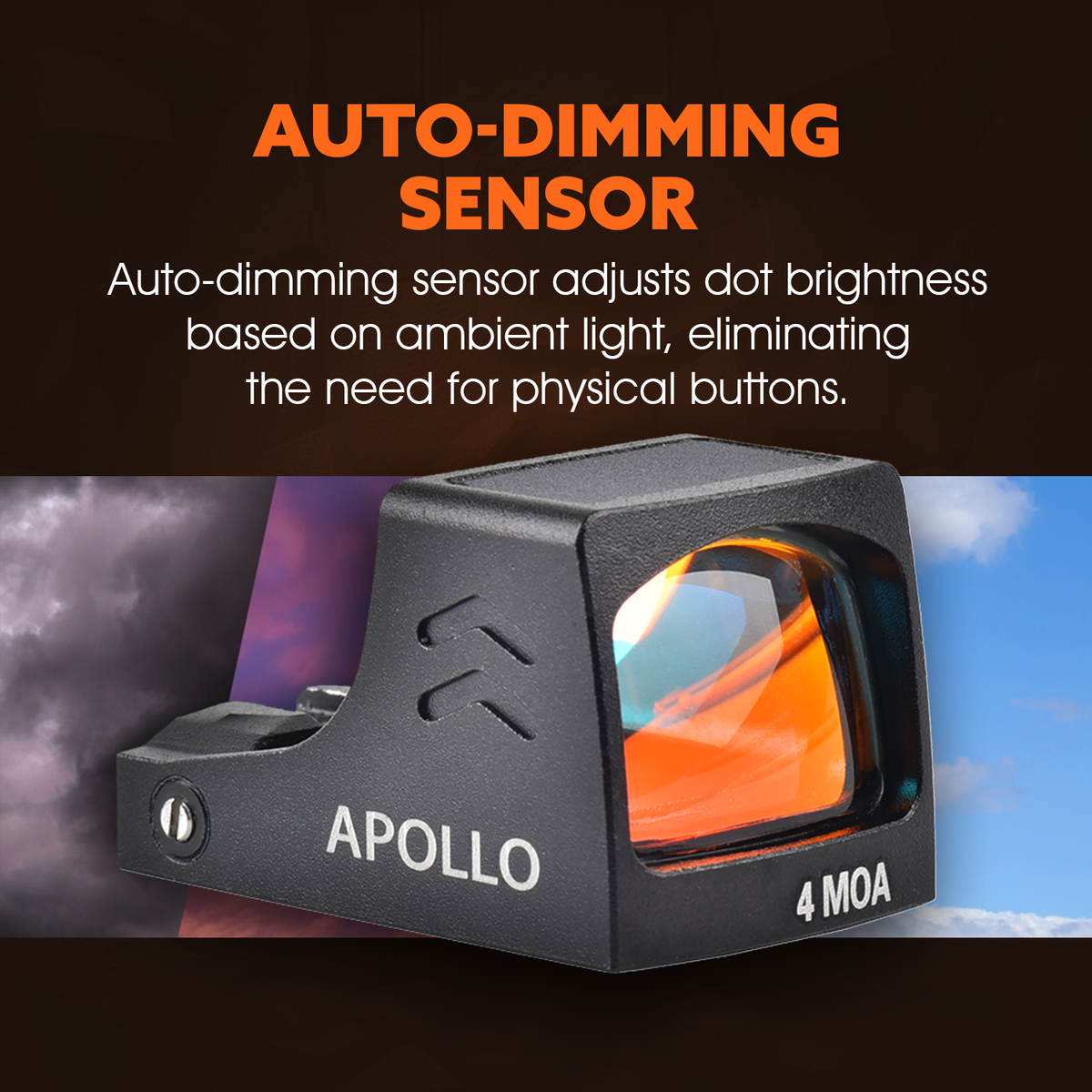 ADE RD3-030 APOLLO Solar Powered Red Dot For Tisas 1911 Duty