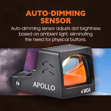 ADE RD3-030 APOLLO Solar Powered Red Dot For Sig Sauer P365 California Compliant