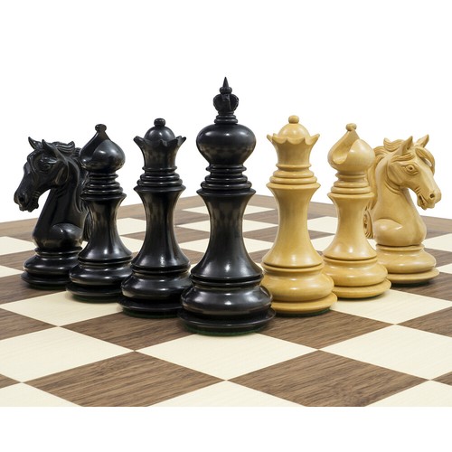The Cavalry Series Chessmen Ebony 4.5" - Picture 7 of 8