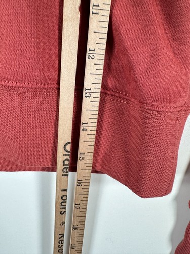 BNWT Vtg Nike Kids Girls Spell Out Logo Swoosh Cropped Hoodie Peach Sz M 18x15.5 - Picture 10 of 12