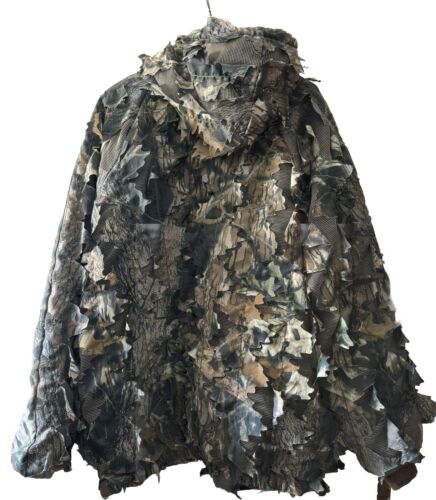 Mirage Wear Hunting Ghillie Camo Insulated Hooded Suit Jacket Size 2X/3X USA - Picture 2 of 6