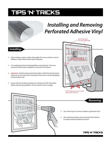 Eyebrows 08 Perforated Mesh See-Through Window Vinyl Salon ad Waxing Vertical - Picture 4 of 17
