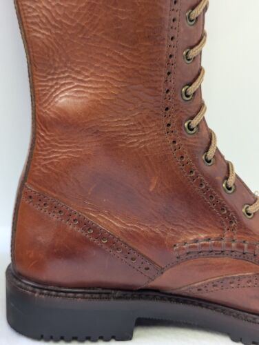 Stivali equitazione alti vintage Cole Haan Country marroni in pelle ginocchio punta alare taglia 5b - Foto 5 di 22