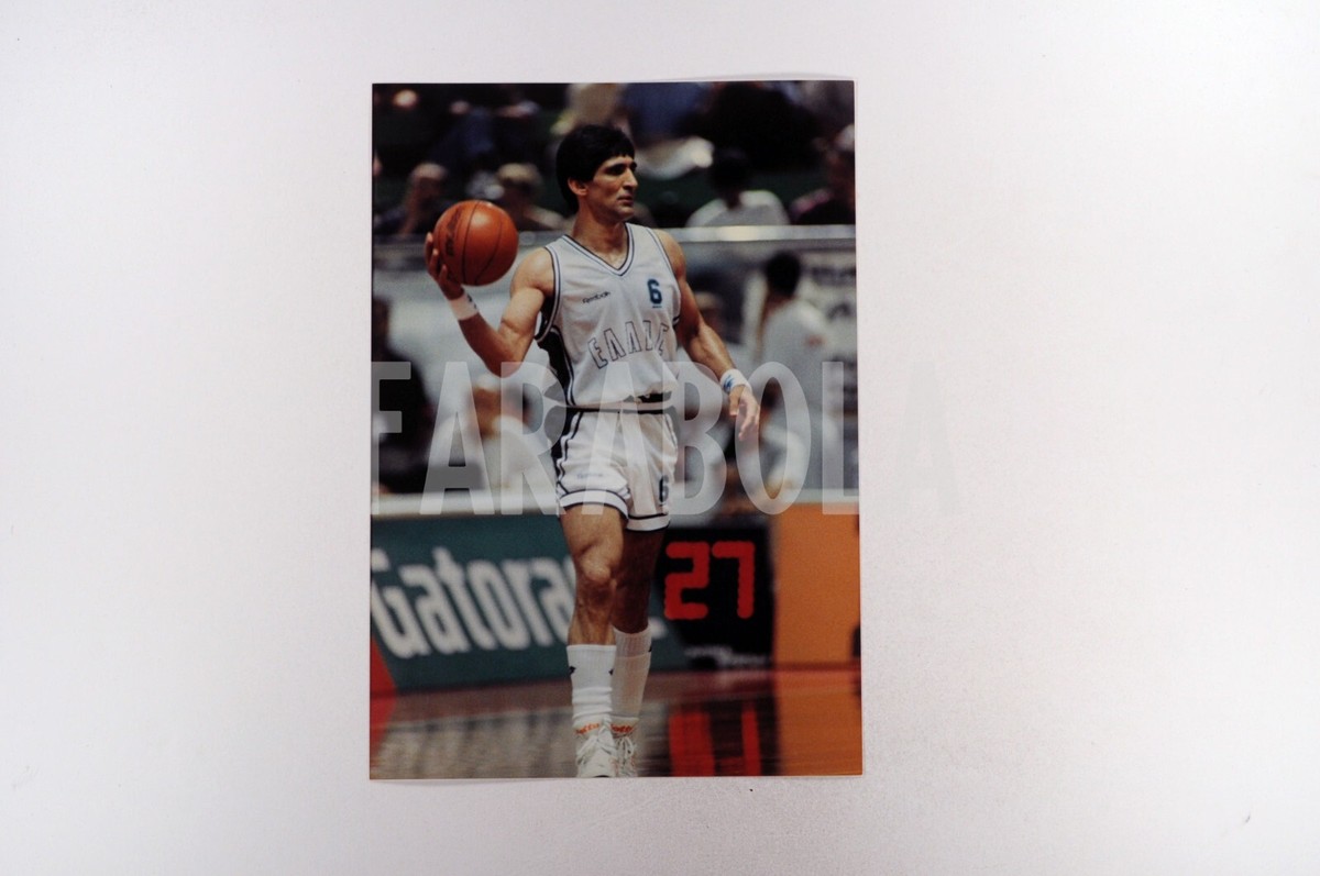 Photo Vintage Basket – Euro 1991 – France Vs ? – Rigaudeau – 22x15 Cm