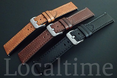 Correa de reloj plana semi brillante de cuero de becerro Localtime Italy Prestige 18-24 m - Imagen 9 de 17
