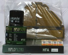 Service Kit For YAMAHA YZF600 THUNDERCAT (Air / Oil Filter and 4 x Spark Plugs)