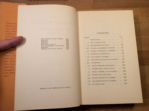 The Kabala of Numbers, Sepharial, Numerology, Eighth Edition Hardcover 1942 - Picture 9 of 16