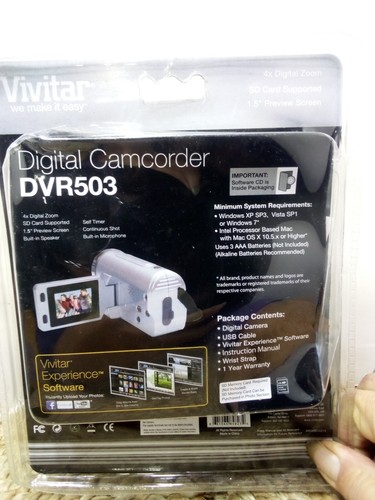 Vivitar Digital Camcorder DVR503 4X ZOOM - Picture 3 of 10