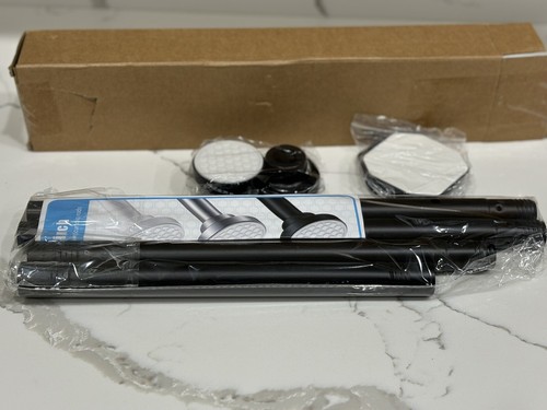 Barra de Cortina de Ducha, 44-73 Pulgadas Barra de Tensión de Resorte Ajustable Acero Negro - Imagen 6 de 9