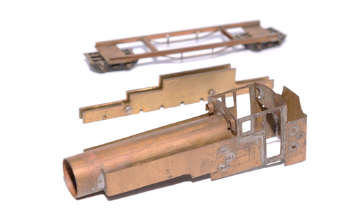 Weinert Bemo (?) Messing Dampflok Geh?use + Rahmen 4 achs. Wagen Schmalspur HOe - Picture 1 of 7