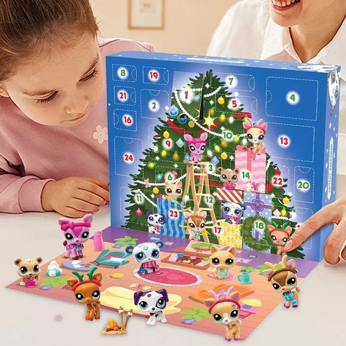 Christmas Advent Calendar Littlest Pet Shop Lps Toys Dog Collection Animal 2024 - Afbeelding 10 van 18