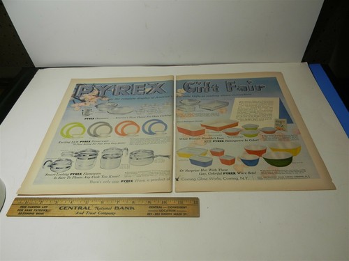 Vintage 1950s Pyrex Gift Fair 2 Page Print Ad 5G1 - Picture 2 of 6