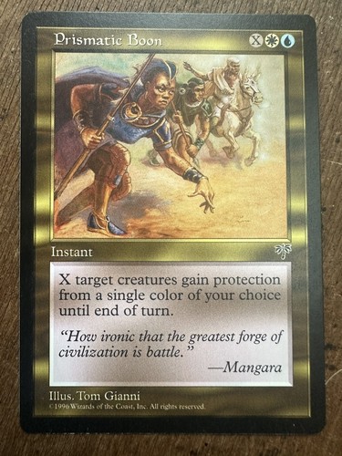 MTG Magic The Gathering Card Prismatic Boon Instant White Blue Mirage 1996 - Picture 1 of 2
