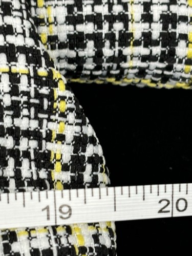 Kasper Women's Plaid Blazer Jacket Tweed Fringed Edges Open Front Size 8 - Picture 14 of 18