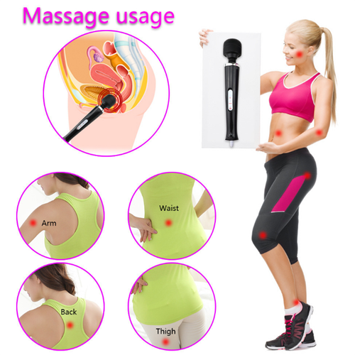 -10 Speed Magic Handheld Vibrating Massage Wand Stick Full Body Strong Motor - Picture 3 of 15