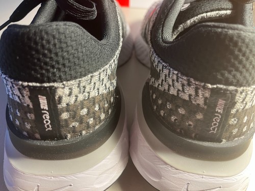 Talla 10 - Nike React Infinity Run Flyknit 3 Negro Blanco W - Usado en Excelente Condición - Imagen 5 de 6