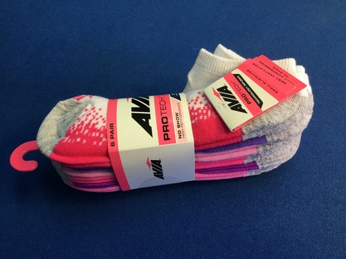 Women's socks, AVIA Pro Tech High Performance low cut or no show color socks 6ct - Picture 13 of 21