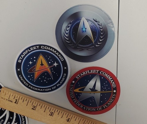 Star Trek Starfleet Command Stickers LOT(3) *WORLDWIDE 🌐 SHIPPING* HD Vinyl - Picture 3 of 23