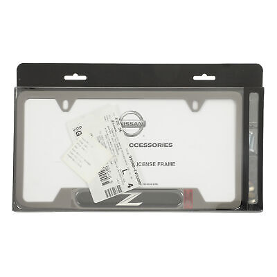 OEM 2009-2020 Nissan 370Z Black Pearl License Plate Frame OEM 2009-2020 Nissan 370Z Black Pearl License Plate Frame