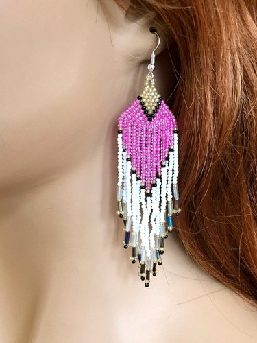 Handgefertigte lange Damen Perlen Kronleuchter neues Design trendige Mode Haken Ohrringe  - Bild 51 von 106