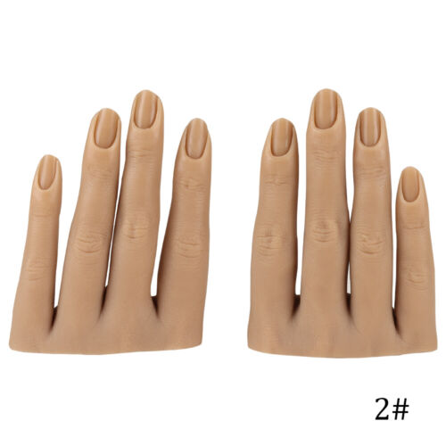 Silicone Hand Model Nail Art Practice Display Teaching Model 3D Adult Mannequin - Picture 18 of 21