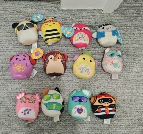 Squishmallow McDonalds Mini 3 Zoll Plüsch 2023 Set Komplettsatz 12 mit einigen Etiketten