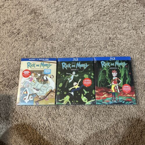 Rick and Morty: The Complete Seasons 1-7(NEW) Blu-Ray + DIG Great Collection 