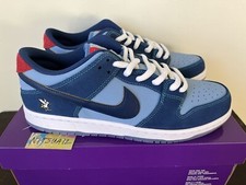 DX5549-400 Nike Dunk SB Sz 10.5 Why So Sad Low Pro PRM WSS Coastal Blue 