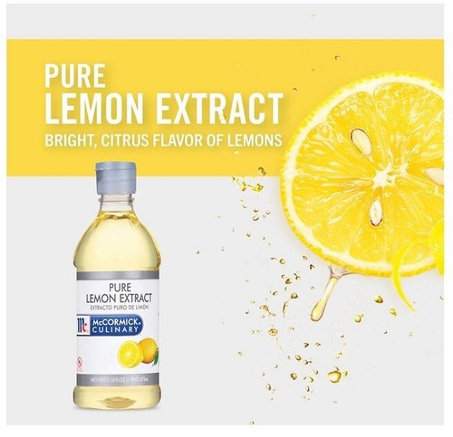 Culinary Pure Lemon Extract, 16 fl oz - One 16 Fluid Ounce Bottle of Lemon Flavo - Picture 4 of 7