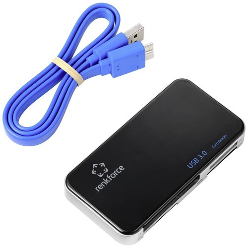 Renkforce RF-PCR-350 Externer Speicherkartenleser USB-A (USB 3.0) Schwarz - Bild 4 von 6