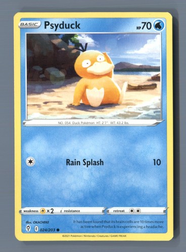 Psyduck 024/203 Common Evolving Skies Pokemon Near Mint - Bild 1 von 2