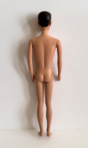 Vintage Mattel 1960 Ken bambola gambe dritte capelli castani dipinti in #782 casual - Foto 10 di 14