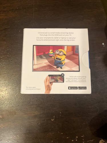 Sealed new In BoxGoogle Chromecast -(1st Generation) Streaming Media Player Bl - Picture 3 of 6