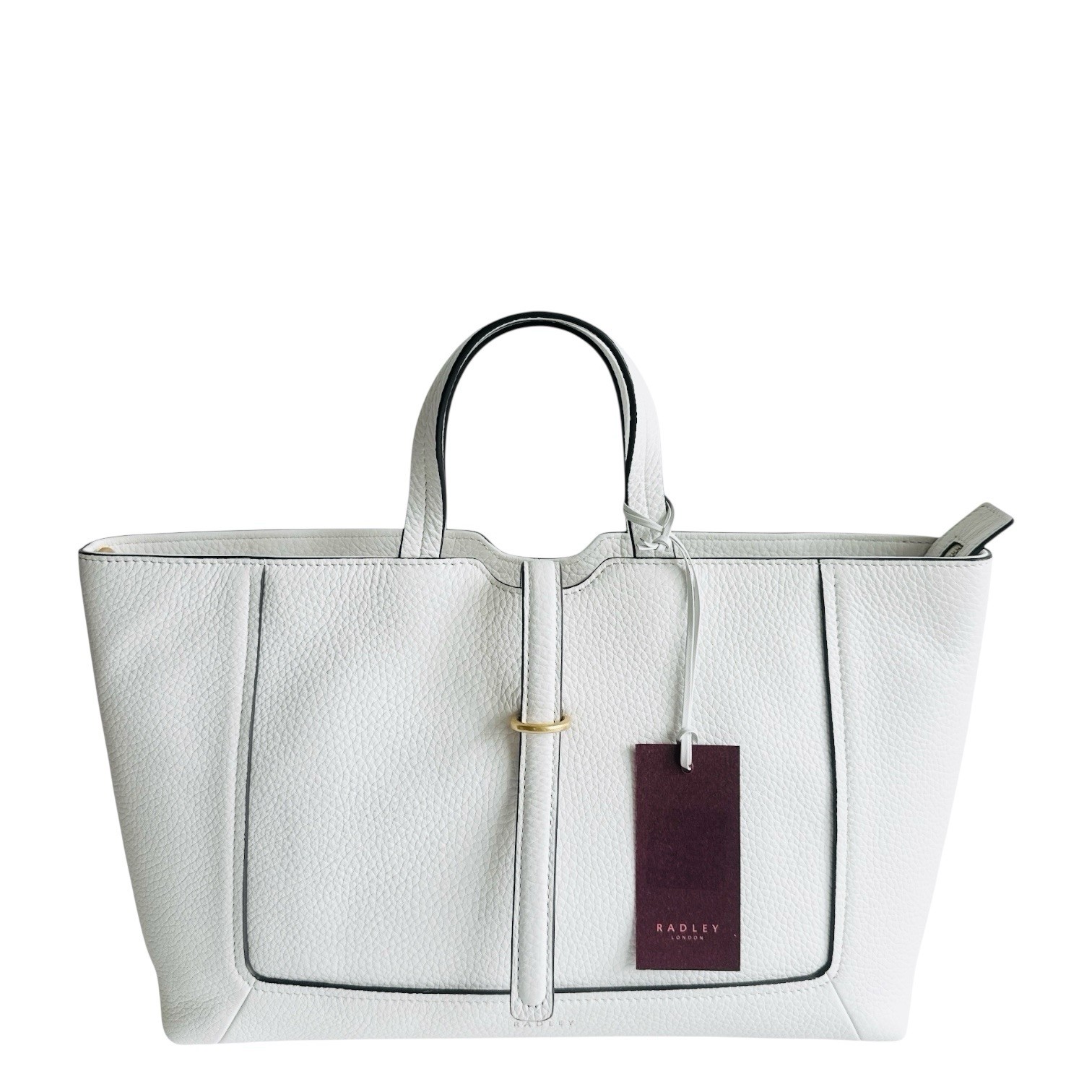 RADLEY Handbag White Leather Medium Crossbody Grab Bag -Hazelbury Park -RRP £239