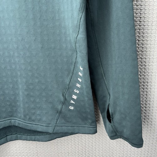 Sudadera Pullover Gymshark Para Hombre Talla Mediana 1/4 Cremallera Gimnasio Patrón Polar - Imagen 3 de 8