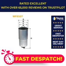 Fuel Filter fits FIAT MULTIPLA 186 1.9D 00 to 10 Wix 46807036 9949267 Quality