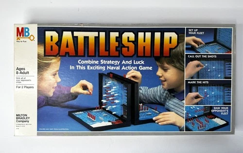 1984 Vintage Battleship Board Game Complete Milton Bradley Classic Naval Combat