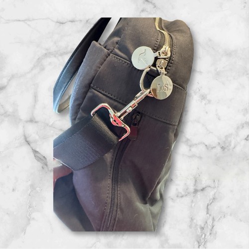 L&S LO & SONS O.G. Große grau anthrazit silber Reise Weekender Laptoptasche mit Riemen - Bild 12 von 13