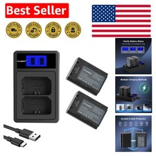 High-Capacity 2-Pack NP-FZ100 Batteries with LCD Dual Charger for Alpha Series